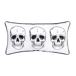 C&F Home 24" x 12" Skully Throw Pillow - 1 of 3