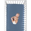 Sweet Jojo Designs Boy Baby Fitted Crib Sheet Watercolor Sports Theme Blue - 4 of 4