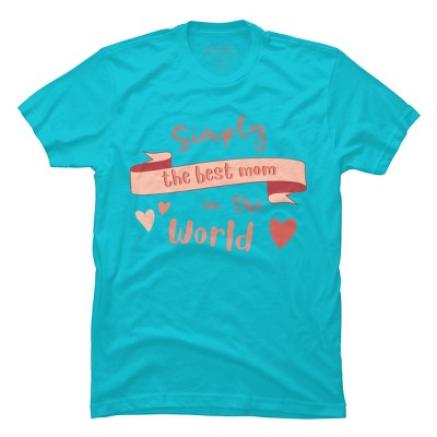 Men's Design By Humans Mother's Day Simply the Best Mom Banner By BoogieCreates T-Shirt