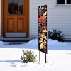 HomeRoots 42" Black And Red Solid Wood Christmas Poinsettia Garden Stake - 2 of 4