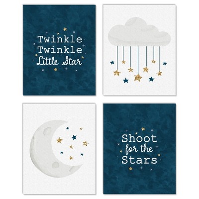 Boys Nursery Room Wall Art, Boy Fishing, Twinkle Twinkle Little Star, Do You Know How Loved You Are | Andaz Press