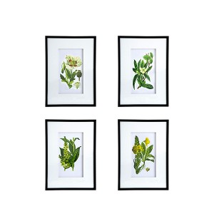 Gulches Set of 4 Botanical Flower Wall Art, Home Decor for Living Room, Dining Room, Bedroom, Hallway, 20" x 28" - 1 of 4