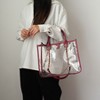 MKF Collection Diva PVC Clear Tote Bag with Tweed Bucket Bag by Mia K - 3 of 4
