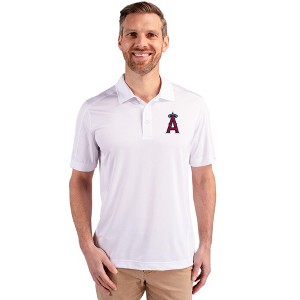Los Angeles Angels Cutter & Buck Prospect Eco Textured Stretch Recycled Mens Big & Tall Polo - 1 of 1