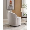 CAVINAS 360 Degree Swivel Chairs, Fabric Barrel Chair, Swivel Accent Chair, Single Sofa Chair, Round Armchair for Living Room, Bedroom - 3 of 4