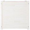 vidaXL Garden Planters 2 pcs White 23.6"x23.6"x23.6" Solid Wood Pine - 4 of 4
