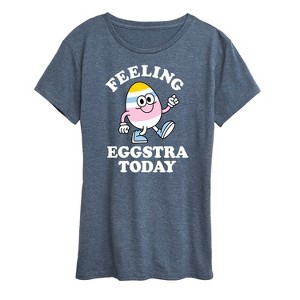 Women's - Instant Message - Feelin Eggstra Short Sleeve Graphic T-Shirt - 1 of 4