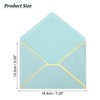 Unique Bargains Thick Paper Greeting Card A7 Envelopes with Gold Border 5" x 7" 200 Pcs - 2 of 4