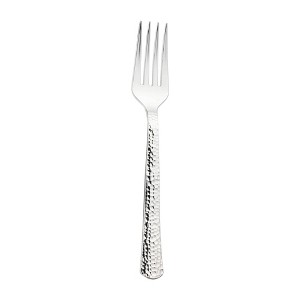 Smarty Had A Party Shiny Metallic Silver Hammered Plastic Forks - 1000 pcs - 1 of 4