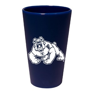 NCAA Fresno State Bulldogs Silicone Pint Glass - 16oz: Multicolor Drinkware - 1 of 3