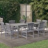 vidaXL Patio Dining Set Table and Chair Furniture Set Solid Wood Acacia Gray - 2 of 4