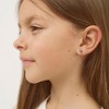 Girl's The Perfect Cross Screw Back Sterling Silver Earrings - In Season Jewelry - 2 of 4