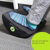 ErgoFoam Ergonomic Foot Rest Under Desk - Premium Velvet Soft Foam Footrest for Desk - Most Comfortable Desk Foot Rest in The World for Lumbar - 2 of 4