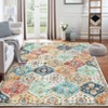 Washable Vintage Oriental Rug Non Slip Low Pile Rug Soft Throw Floor Cover Retro Foldable Indoor Carpet for Living Room Bedroom Playroom Nursery - 4 of 4