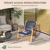 Wood Adirondack Chair, Modern Fire Pit Chair, PP Rope Coconino Lounge Style Chair with High Support Backrest - 4 of 4