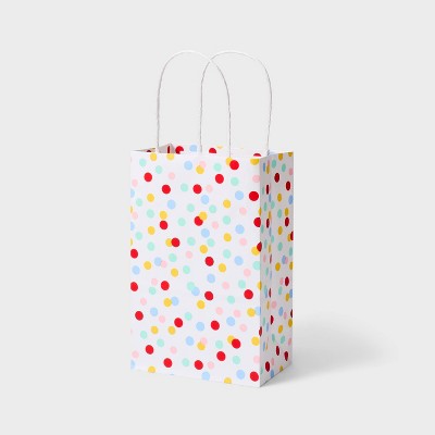 Dots On White Small Gift Bag - Spritz™ : Target