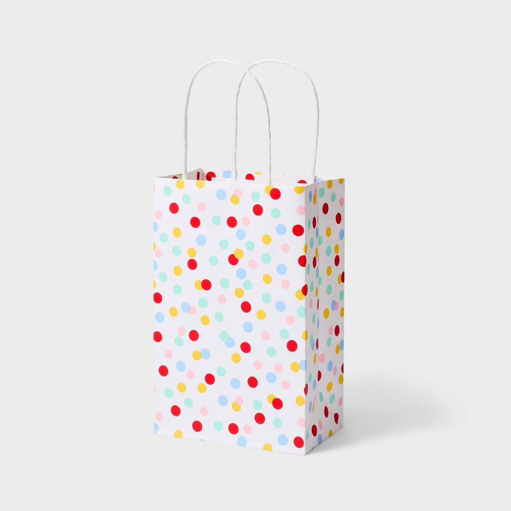 Photos - Accessory Dots on White Small Gift Bag - Spritz™