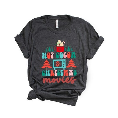 Simply Sage Market Women's Retro Hot Cocoa Mug And Christmas Movies Short Sleeve Graphic Tee