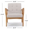 CAVINAS Stylish and Comfy Accent Chair,Club Chair with Plush Button-Tufted,Mid-Century Modern Arm Chair for Living Room,Office - 2 of 4