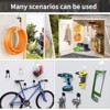 Munora 8-Piece Heavy Duty Steel Storage Hooks - Utility Style Wall Hooks with Non-Slip Coating for Secure Storage - 3 of 4