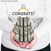 Big Dot of Happiness Just Engaged - Black and White - DIY Engagement Party Money Holder Gift - Cash Cake - 2 of 4