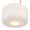 Possini Euro Design Jaime 18" Modern Pendant Chandelier Ceiling Light Fixture Dining Room Over Table Kitchen Island Drum Matte Black and White Metal - 3 of 4