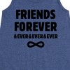 Girls' - Instant Message - Friends Forever And Ever Graphic Sleeveless Aline Dress - 2 of 4