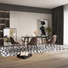 2x6 Runner Leopard Rug - Washable Animal Print Rug, Large Living Room Carpet, Soft Non-Slip Surface, Non-Shedding Brown Carpet, Ideal for Office - 4 of 4