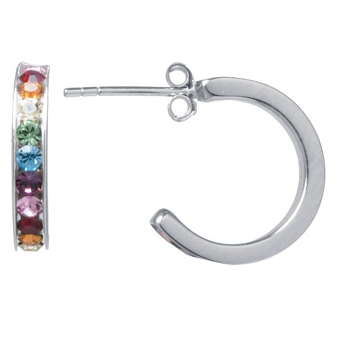 Target deals silver hoops