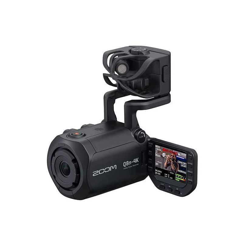 Zoom Q8n-4k Handy Video Recorder, 4k UHD Video, Stereo Microphones Plus Two XLR Inputs, Four Tracks of Audio Recording, Webcam, 1 of 8