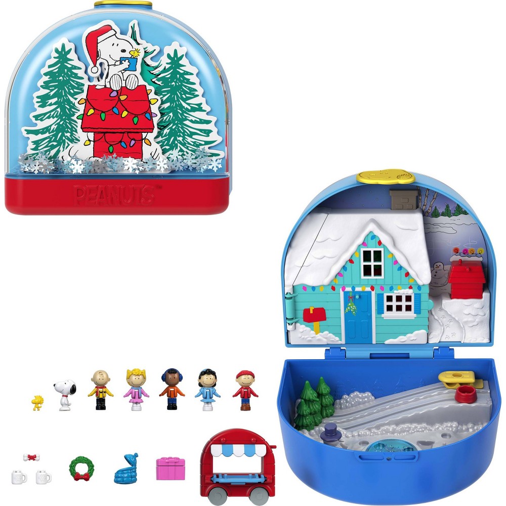 Photos - Doll Polly Pocket Micro  and Playset, Collector Peanuts Compact with 7 Accessories 