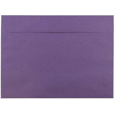 JAM Paper 9 x 12 Booklet Envelopes Dark Purple 572312532C