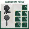 Cobbe Shower Shower System with 7 Settings ABS Dual Shower Head and Bathtub Spout Shower Kit Single Handle Wall Mount Matte Black Shower Set - 3 of 4