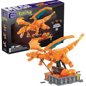 MEGA Pokémon Building Toys Set Motion Charizard with 1664 Pieces and Wing Movement, for Adult Collectors - 1 of 4