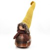 TopComfy Decorative Object Knit Pumpkin Set Farmhouse Fall Decor for Harvest Festival Display, Brown and Yellow, 5.5"*5.5"*15.7" - 2 of 4