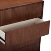 Tremolo  Modern Boho 4-Drawer Dresser with Solid Wood & Contemporary Fluted Fronts - Teamson Home - 4 of 4