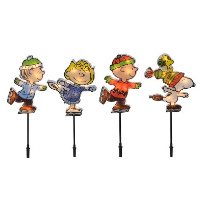 Peanuts Pathway Decor, LED Pre-Lit Skating Peanuts 26 in. : Target