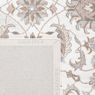 Ivory and Light Grey 6' x 9' Hand-Tufted Wool Area Rug