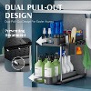 YIGII 2 Pack Under Sink Organizer, Height Adjustable Cabinet Organizer with Two Slide-Out Drawers - 3 of 4