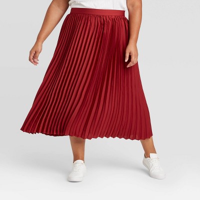 pleated maxi skirt target