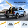VEVOR Pickup Truck Crane, Folding Truck-Mounted Bed Crane with 1100 lbs Manual Winch, Steel Pickup Truck Jib Crane Hoist 360 Degrees Swivel, Yellow - 4 of 4