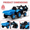 Jojoka 12V 3 in 1 Kids Ride On Excavator & Tractor with Remote, Detachable Trailer, Digger, Music - 2 of 4