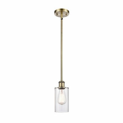Clymer - 1 Light Mini Pendant In Art Deco Style-10 Inches Tall and 3.88 Inches Wide