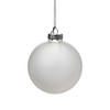 Northlight Frosted Matte Glass Christmas Ball Ornaments - 3.25" (80mm) - Clear - 6ct - 2 of 4
