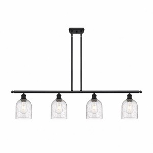 Bella - 4 Light Stem Hung Island In Industrial Style-10 Inches Tall and 48 Inches Wide - 1 of 1