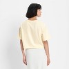 Women's Short Sleeve Seashell Beaded T-Shirt - Future Collective Cream - 2 of 4