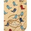 Manual Woodworks and Weavers Baby Blanket – My First Rodeo Blue Boots Fleece Throw, 30 × 40 - 3 of 3