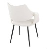 LumiSource Set of 2 Curvo High Back Upholstered PU Chair - 4 of 4