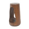 CAVINAS Hollow Side Table, Modern Coffee Table with Imitation Wood Texture, 16.75" H End Table for Indoor and Outdoor - 3 of 4