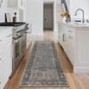 Washable Vintage Printed Rug Non Slip Low Pile Rug Soft Throw Floor Cover Foldable Indoor Carpet for Living Room Bedroom Playroom Nursery - 3 of 4